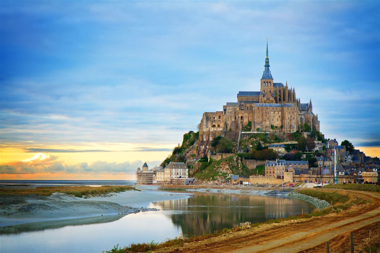 Mont St.Michel im Sonnenuntergang